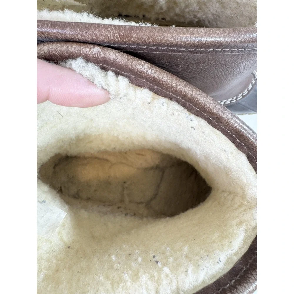 L.L. Bean Bean Boots Mens Size 9 Brown Waterproof Insulated Ankle Snow